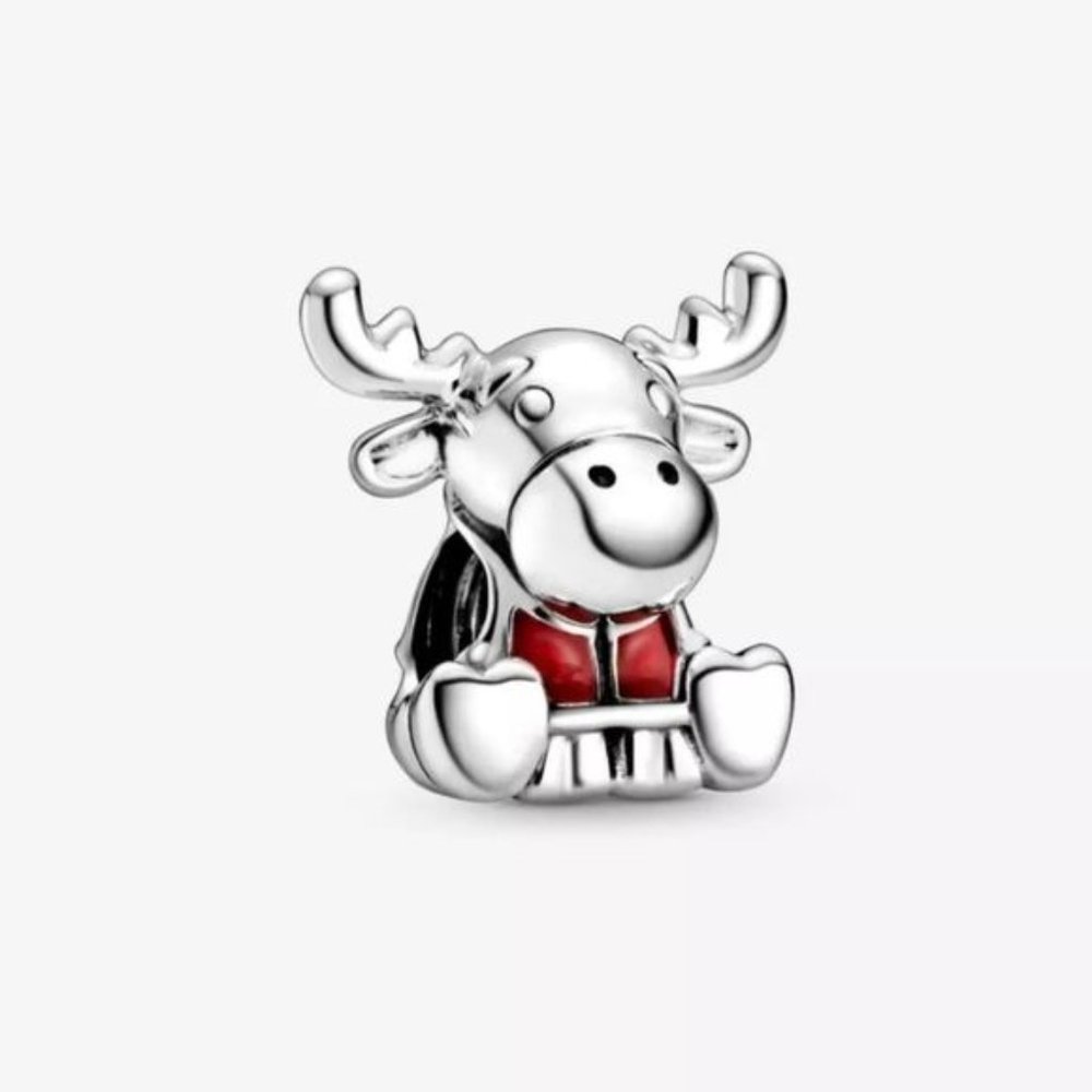 925 Silver?Canada Moose Charm